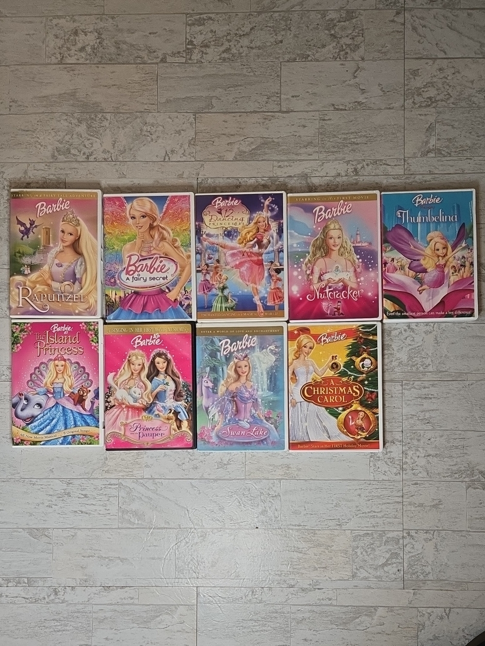 Barbie DVDs Lot Of 9 Movies